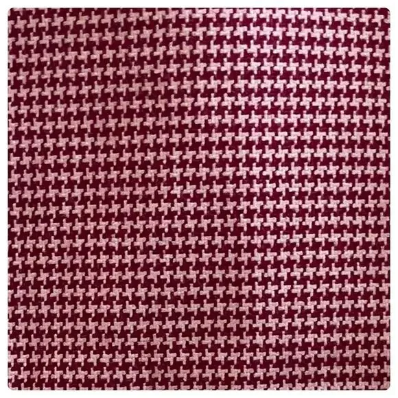 J Jill Red Houndstooth Print Size 8 Viscose Blend Wide Leg Pant 24.5 Inch Inseam - Picture 5 of 13